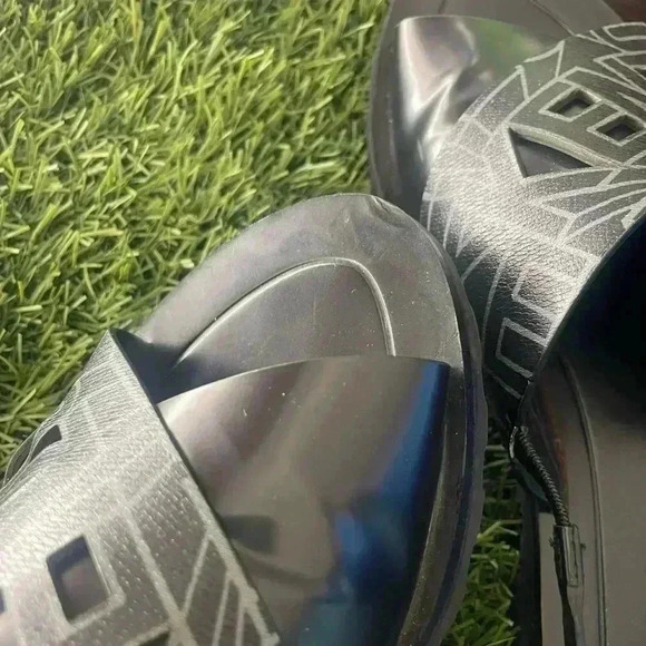 NEW Kenzo Spell-out Sandals Black Sling-back Large Buckle EU 37 US 6.5/7 - Picture 11 of 13